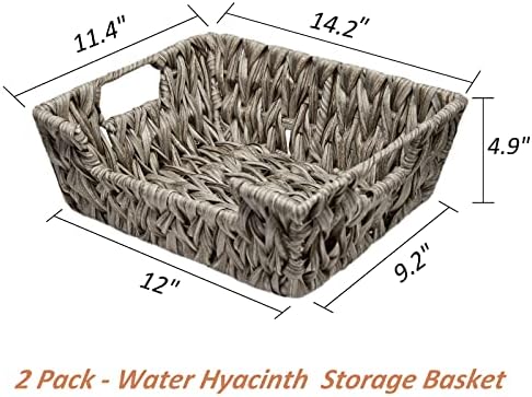 JMKAIXIN WICKER Skladištenje Košarica za skladištenje vode sa ugrađenim ručkama, ručne košare