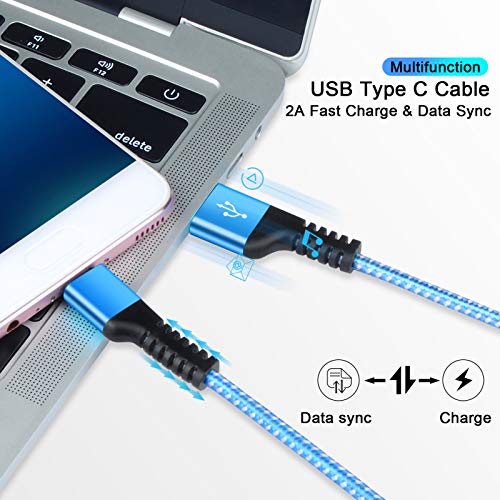 Tip C kabl za brzo punjenje 2 paket 3.3 ft USB a do USB C kablovi Android pleteni kabl za napajanje za Samsung