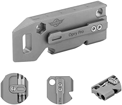 OKNIFE Otacle 2 EDC ti otvarač za flaše, Pry Bar sa Opry Pro Titanium multifunkcionalnim alatom sa džepnom kopčom,