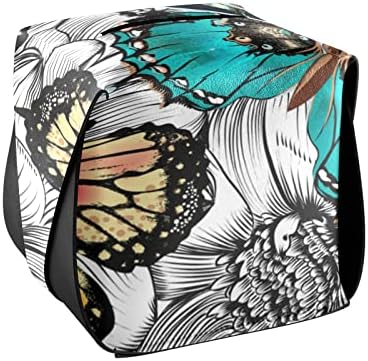 Kutija za maramice za leptire poklopac pravougaone kutije za kožne maramice sa ručkom dozator