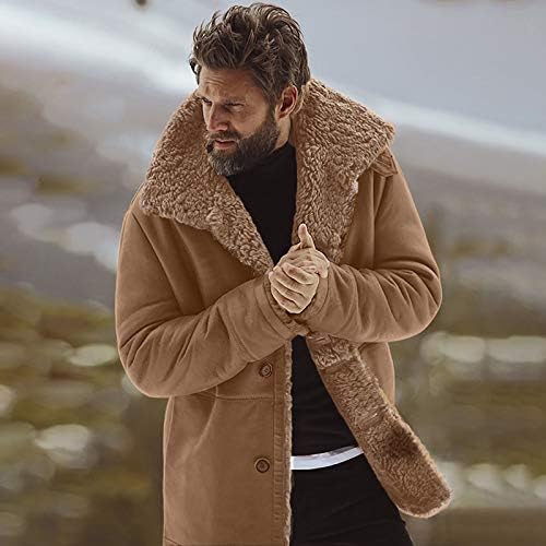 Ymosrh kišni kaputi za muškarce muške zimske ovčje jakne tople vune obložene planinske lažne
