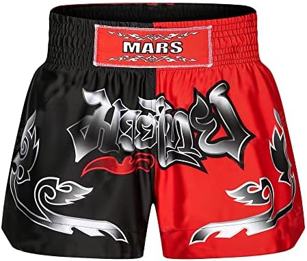 O2TEE Unisex 3 '' Visoki struk Muay Thai kratke hlače Borba borbe MMA bokser boxing trunks