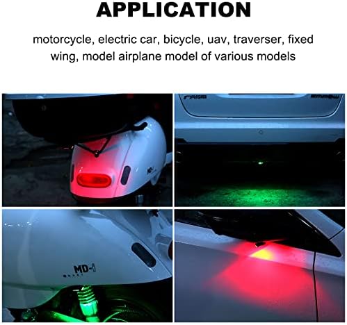 Gift2u 2kom Led avionska Stroboskopa & amp; USB punjenje ,7 boja Drone trepćuća svjetla vodootporna više načina svjetla upozorenja za motocikle za model bicikla/aviona