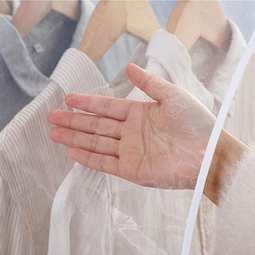 HQAA viseća presvlaka za odjeću viseći pokrivač za ormar otporna na prašinu prozirni poklopac stalka za odjeću lako se čisti za ormare, izložbene prostore odjeće, trgovine odjećom