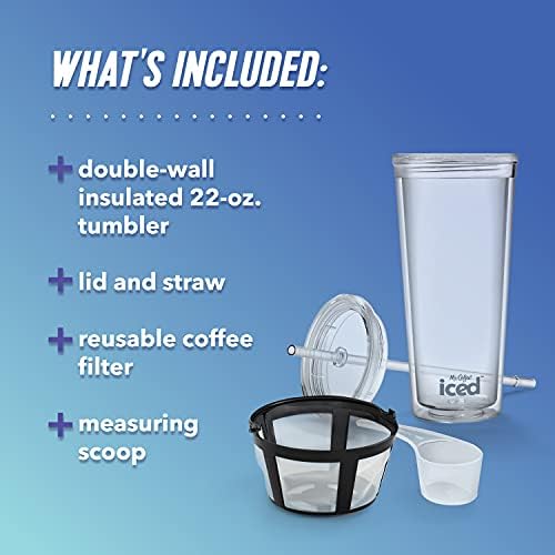 Mr. aparat za ledenu kafu, Mašina za jedno serviranje sa čašom od 22 unce i filterom za kafu za višekratnu