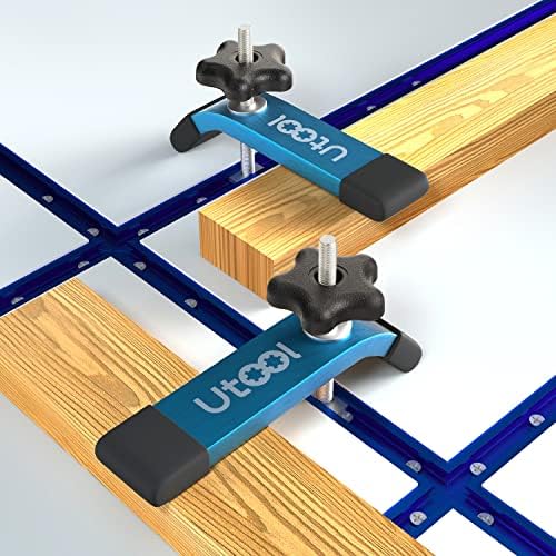 Utool T-Track HOLD DOWN DOWN STELAMS komplet i 3-inčni dvostruki rez profila univerzalnog t zastoja