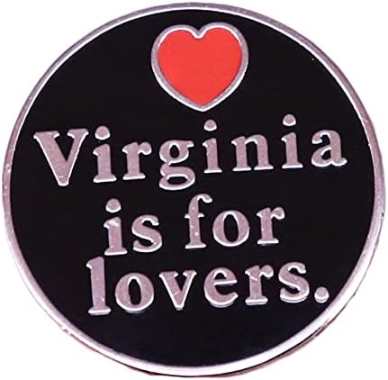 Virginia je za ljubitelje okrugli broš PIN slatki retro broš rever nakit nakit za šešir ruksak ruksaka