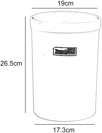 WXXGY kanta za smeće kanta za otpatke sa poklopcem Plastika 19 X 26,5 X 17,3 Cm / siva