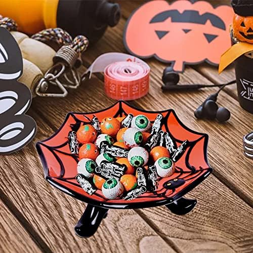 Vencer Halloween Candy Bowl Spider Candy Plate Candy Bowl Candy Dish za Halloween potrepštine za