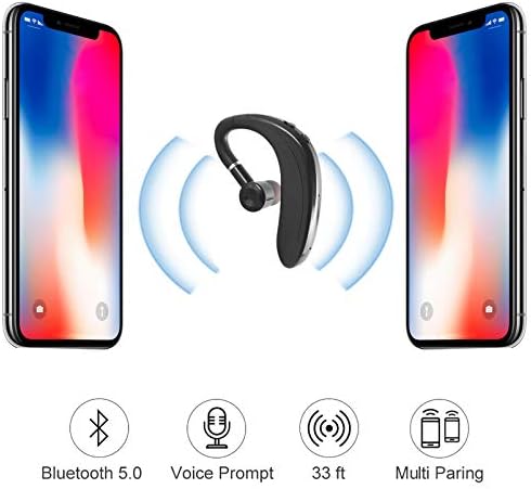 3C lagana Bluetooth slušalica, bežični slušalica V5.0 Ultralight Ruke Besplatno uho Business Ear Telepl