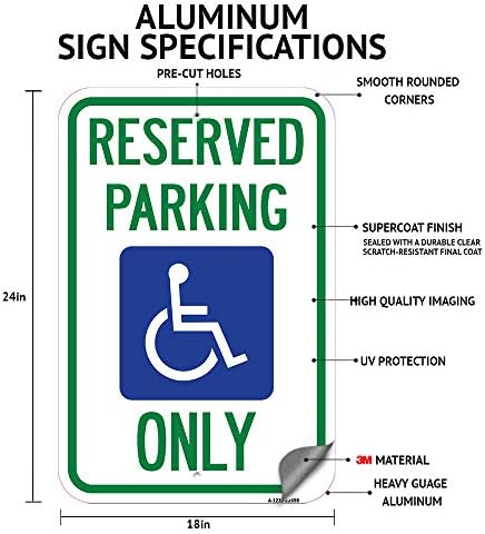 Rezervisan parking | 18 x 24 teškim mjernim aluminijskim protokom od aluminija | Zaštitite