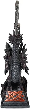 EBROS poklon fantasy gothic Twin Dragons Guardian of Celtic Rune Mač figurin base baza sa tupim otvaračem