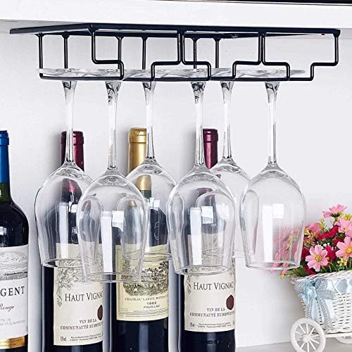 Omoons vinski nosači vino boce staklene staklene stalak za vino - pod staklom za vino u ormaru, viseći ispod