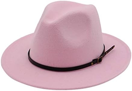 Fedora šeširi sa kaišom Buckle Fashion Wide Fedora HATS za žene Muške osjetile casual kapu za žene retro disketa jazz kapa