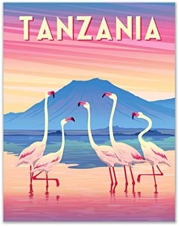 Svakodnevni dizajn Afrika Travel poster Prints-Retro-Međunarodni Vintage Wall Art Decor-Set od 5