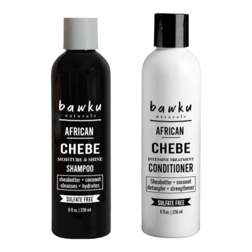Bawku Naturals African Chebe Shampoo i regenerator sa afričkim sheabutter i kokosovim uljem Intenzivni tretman