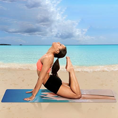 Podloga za jogu sa morskim cvijećem sklopiva putna podloga za fitnes i vježbe sklopiva prostirka za
