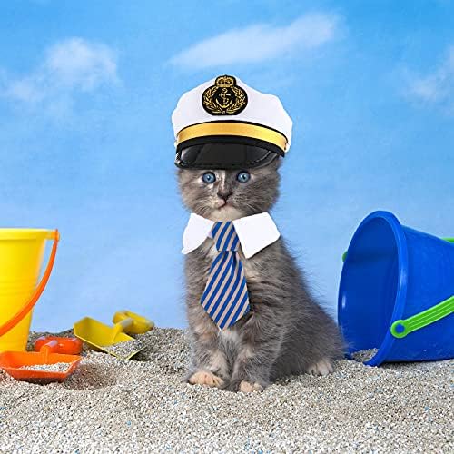 5 komada Halloween mačka mornar Kostimografski Set pas kapetan šešir mornarski šešir mačka