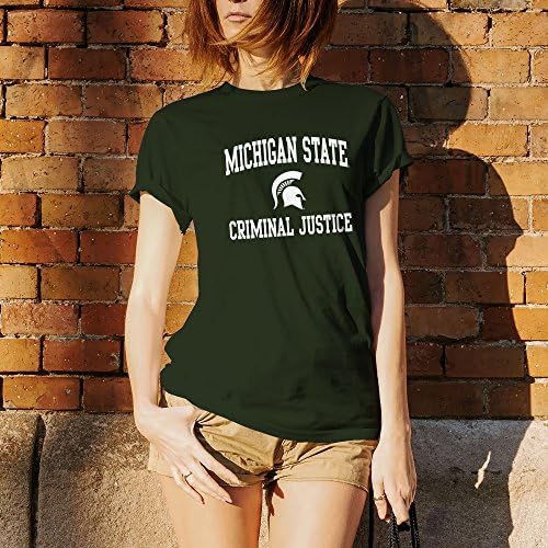 Odjeli za logotip Michigan State Spartans Arch Logo, majica za fakultet, Boja tima