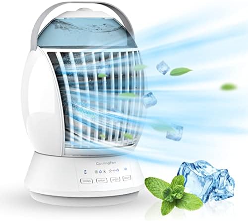 Prijenosni klima uređaji, prijenosni AC sa 3 brzine, ultrazvučni maglica i plava svjetlost, ovlažitelj