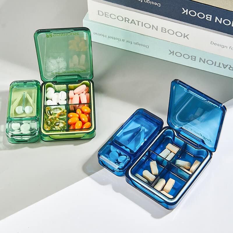 Futrole Za Pilule Razdjelnici Prozirnog Plastičnog Rezača Za Lijekove Kutija Za Lijekove Mini Pečat Creative Uklonite Kutiju Za Lijekove Protiv Vlage