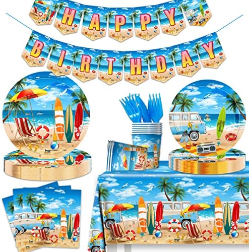 Potrepštine za rođendanske zabave na plaži-142 kom dekoracija za havajske zabave na bazenu uključujući