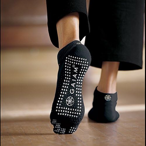 Gaam Grippy Yoga čarape za žene i muškarce - puni nožni prsteni klizanje Sticky pribor za jogu, barre, pilates,