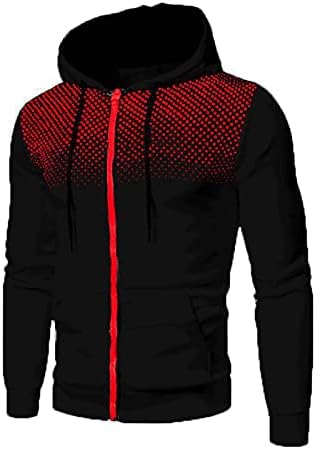 ADSDQ Otvori modernu jaknu s dugim rukavima MAN zimski hodnik Zip Comfort jakna tanka grafička mekana dukserica