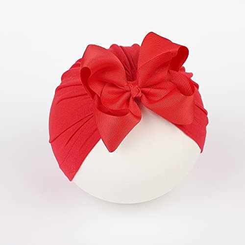 QianSail Baby Newborn Cotton Turban Hat Bowknot novorođenčad glava zamotavanje zamotavanje Dječje djevojke