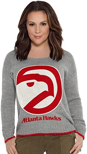 Dodirnite Alyssa Milano NBA Atlanta Hawks odraslih žena Svi su se pojavili džemper, veliki, heather