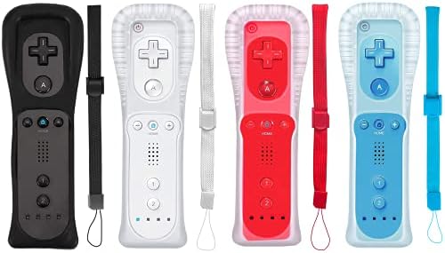 PGGYFDAL 4 PACKS Classic Remote kontroler kompatibilan je za Wii Wii U Console, Gamepad sa mekim silikonskim rukavima