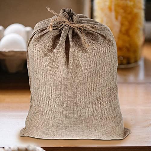 Ganazono organske pamučne vreće: 6kom za višekratnu upotrebu bez platnene bez platnene posude za kuhinju plodove za skladištenje povrća za organiziranje kupovine namirnica za poklon 20cmx25cm