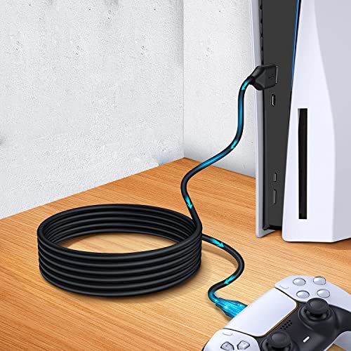 Kabl za punjenje za PS5 kontroler USB kabl za daljinsko punjenje tipa C, pakovanje od 2 komada