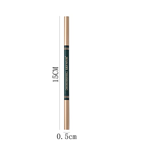Olovka za obrve duga Ultra-Fina dvostruka 2-u-1 Set četkica za olovku za obrve, prirodni glatki alat za šminkanje obrva koji nije lako izblijediti