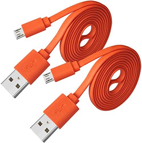 VOTY 2 paket zamjena Micro USB punjač Flat Cable Cord, brzo punjenje napajanja Kablovska linija za JBL