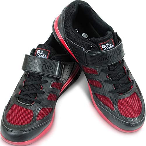 Nordijski krakovni rukavi za podizanje Xlage snop sa cipelama Vedž Veličina 11.5 - crna crvena