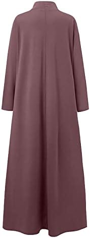 Haljina za djevojke Jesen Zima 2023 Odjeća s dugim rukavima kornjače od pamuka Maxi Preveliki odmor LOUNGE haljina