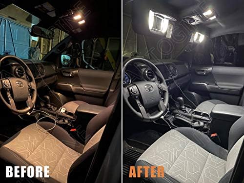 Autogine White LED svjetla za unutrašnjost za Toyota RAV4 2017 2018 2019 2020 2021 Super Bright 6000K