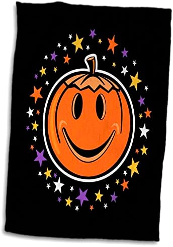 3drose zabava Halloween Jack o lampion bundeve sa ljubičastom narančastom zvijezde - ručnici