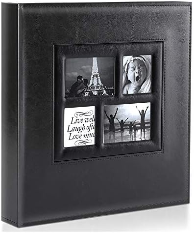Ywlake Foto Album 4x6 500 džepova fotografija, izuzetno veliki kapacitet porodični vjenčani albumi sadrži 500 horizontalnih i vertikalnih fotografija crne boje