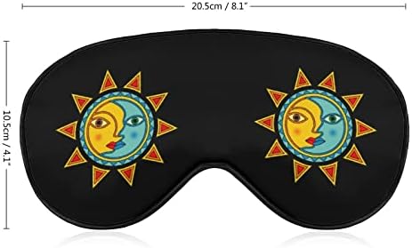 Sunce Moon Sleep Maska za oči za oči s podesivim kaišem za povezivanje za prijevoz aviona