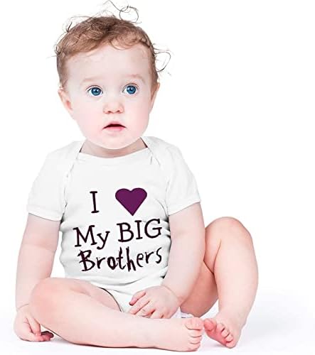 Volim svog Big Brother Onesie Baby Boys Girls Newborn BodySitsies Oneyes White New Baby Jumpsith Romper 0-3
