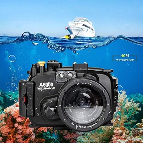 Morske žabe 130ft / 40m Podvodna kućišta kamere Vodootporna ronilačka futrola za Sony A6000
