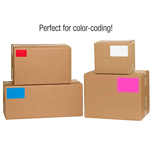 Tape Logic Inventory pravougaone oznake, 2 x 4, fluorescentno roze, 500 / rolna