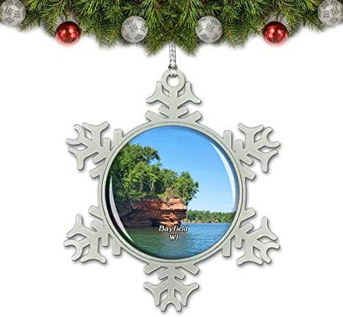 Umsufa Bayfield Apostol Ostrva Wisconsin SAD Božić Ornament Tree Decoration Crystal Metal suvenir poklon
