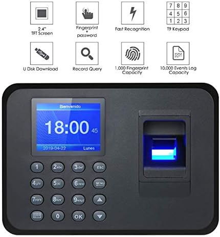 ZH1 Potpisivanje zaposlenika u mašinu za pohađanje rekordera, napredna tehnologija prepoznavanja prstiju, LCD ekran u boji, visoko standardno nejasna identifikacija