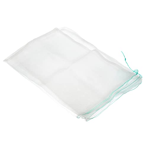 PATIKIL Aquarium filterske medijske torbe 55x35cm mrežaste torbe za akvarijum sa 6 pakovanja sa vezicama bijele