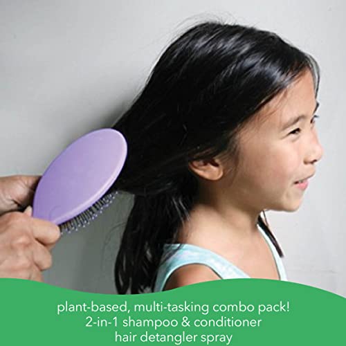 Fresh Monster Kids DetAndler Sprej za kosu i 2-u-1 šampon i klima uređaj, bez toksina, hipoalergeni i prirodni,