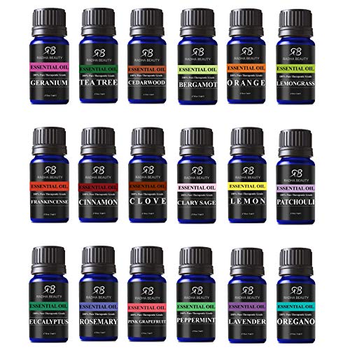 Radha Beauty Aromaterapija 18 Esencijalni set ulja, izrada svijeća, sapuni, bombe za kupanje i masaža