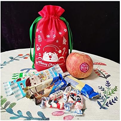 HAPPYLILI mali poklon Božić torbe sa vezicom Goodie Candy Presents Storage Božić poklon torbe Mini